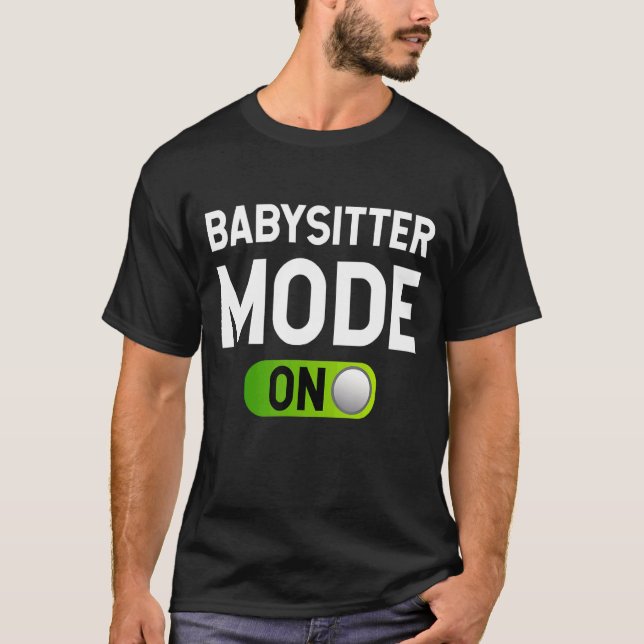 Nanny Aupair Babyvvakt T Shirt (Framsida)