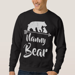 Nanny Bear Best Gift Mor Fars dag Lång Ärmad Tröja
