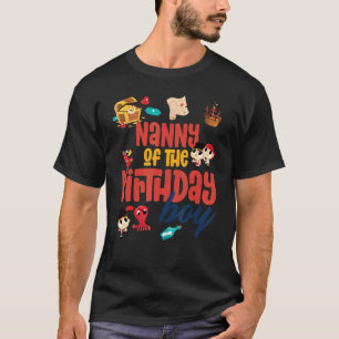 Nanny Birthday Boy Pirat Födelsedagsfest Theme Oce T Shirt