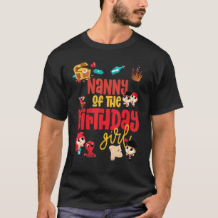 Nanny Birthday Girl Pirat Födelsedagsfest Theme Oc T Shirt