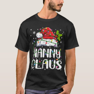 Nanny Claus jul Ljus Pajama Family Matchin T Shirt