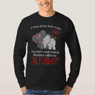 Nanny Elephant Baby Elephant Cute New Grandma Anno T Shirt