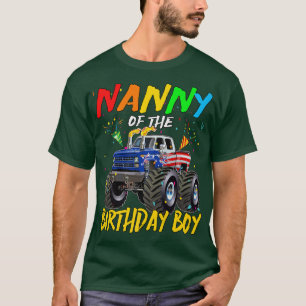 Nanny, födelsedagspojken Monster Lastbil, födelsed T Shirt
