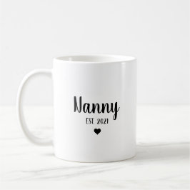 Nanny Grandma Gravid Announcement Baby Reveal Kaffemugg