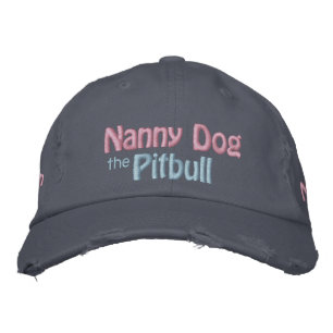 Nanny Hund, American Pit Bull Terrier, APBT Broderad Keps