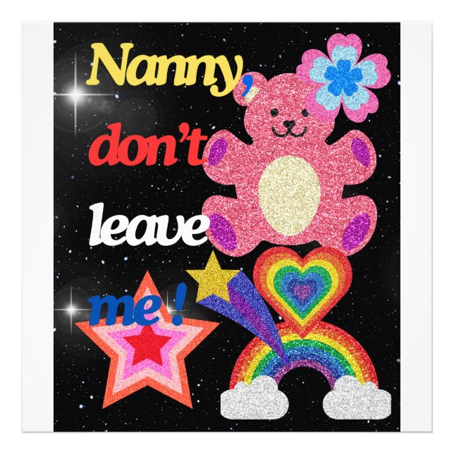 Nanny, lämna mig inte! fototryck (Framsidan)