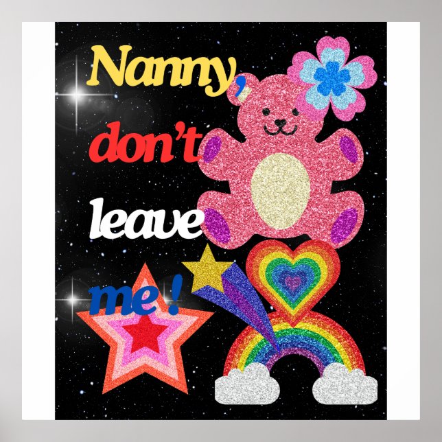 Nanny, lämna mig inte! poster (Framsidan)