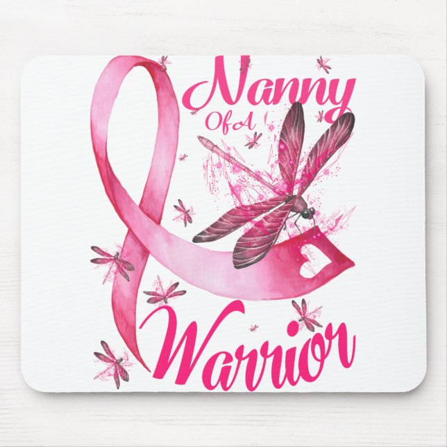 Nanny of a Warrior Dragonfly Breast Cancer Musmatta (Framsidan)