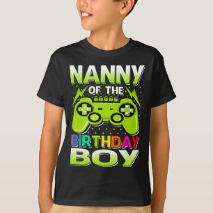 NANNY of the Birthday Boy Matching Video Gamer Bir T Shirt