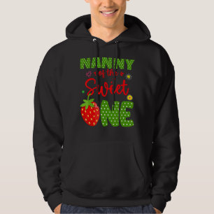 Nanny of the Birthday One Strawberry 1st Fruit Bd Hoodie