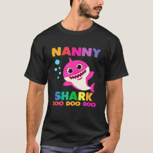 Nanny Shark Doo Doo Funny Baby Mamma Kids T Shirt