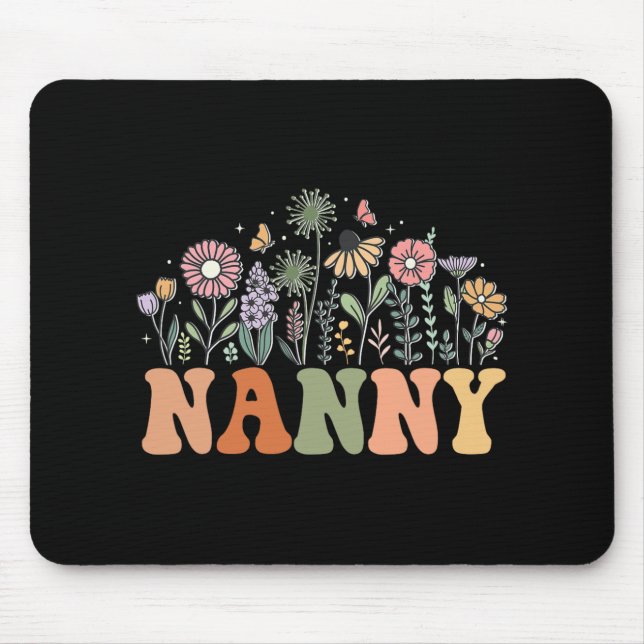 Nanny Wildflower Floral Birthday Baby Shower New N Musmatta (Framsidan)