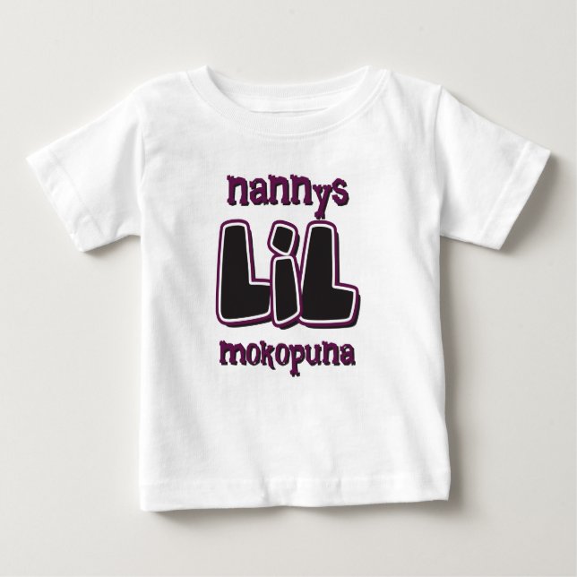 Nannys LIL Mokopuna T Shirt (Framsida)