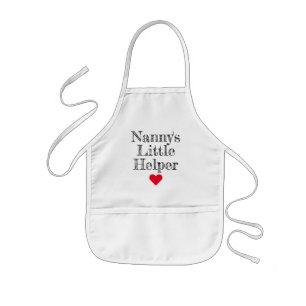 Nannys lilla Helper Barnbarn Kids Apron Barnförkläde