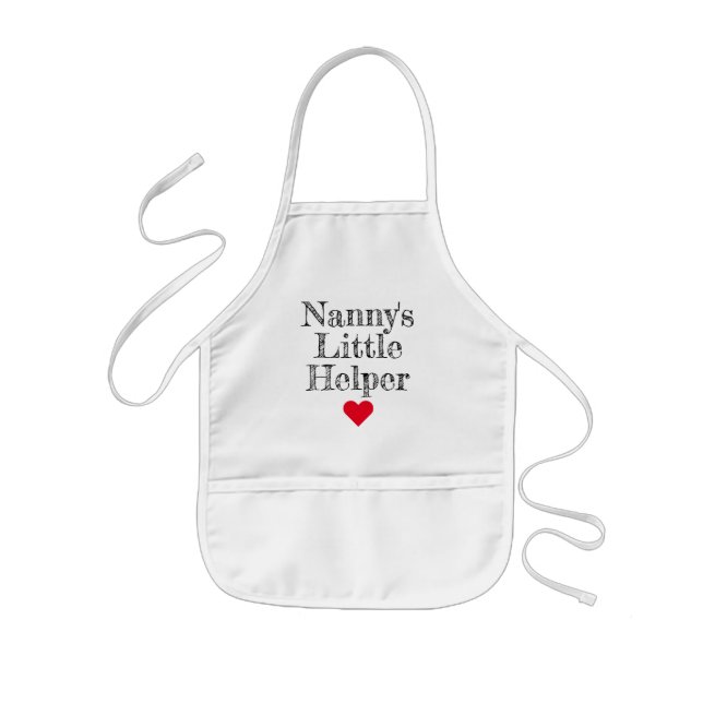 Nanny's Little Helper Barnbarn Kids' Apron Barnförkläde (Framsidan)