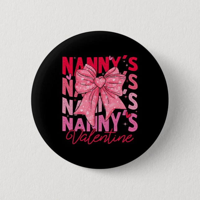 Nannys Valentinesdags Coquette Bow Mors Dag Kvinno Knapp (Framsida)