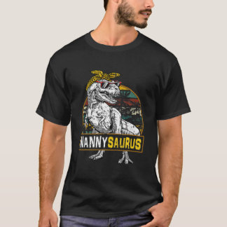 Nannysaurus Leopard T Rex Dinosaur Nanny Saurus Mo Shirt