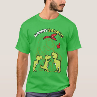 Nannysaurus Nannyyrannosaurus Dinosaur Mor pojke T Shirt