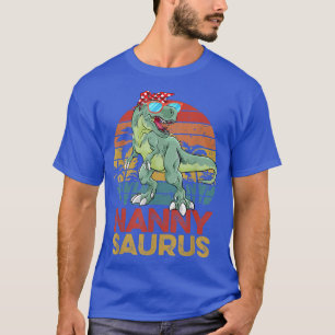 Nannysaurus T Re Dinosaur Funny Vintage Nanny Saur Shirt