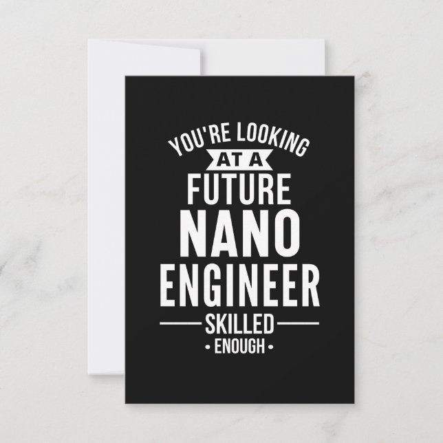 NANO engineer gift Anteckningskort (Framsida)