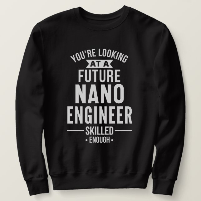 NANO ingenjör-gåva Lång Ärmad Tröja (Design framsida)