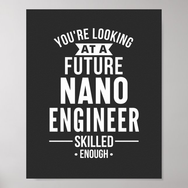 NANO ingenjör-gåva Poster (Framsidan)