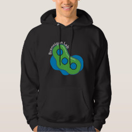 Nanopartikeldesign (mörk bakgrund) hoodie