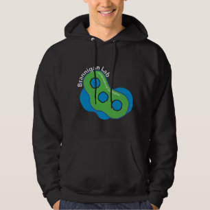 Nanopartikeldesign (mörk bakgrund) hoodie