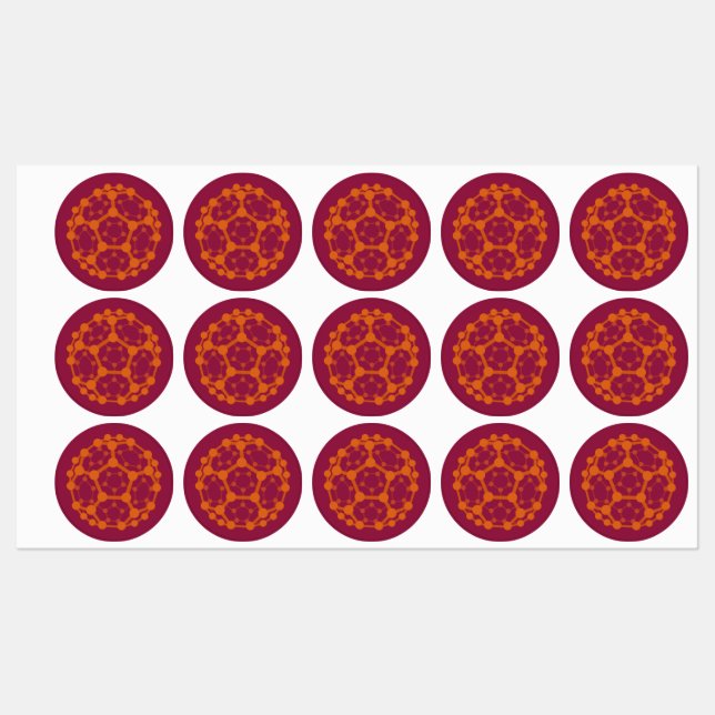 Nanoscience Fullerene Klistermärke (Ark)