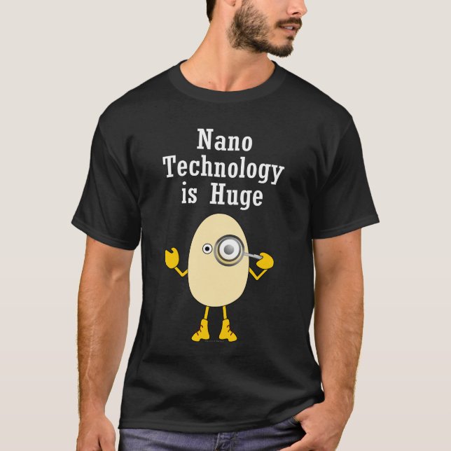 Nanotechnology Egghead T Shirt (Framsida)