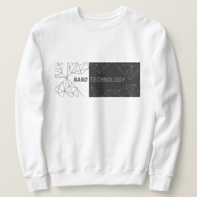 Nanoteknik Lång Ärmad Tröja (Design framsida)