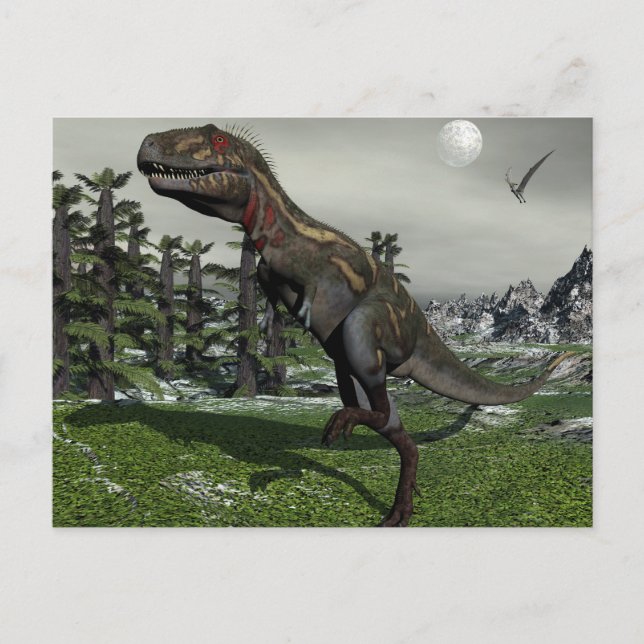 Nanotyrannus dinosaur - 3D-rendering Vykort (Framsida)