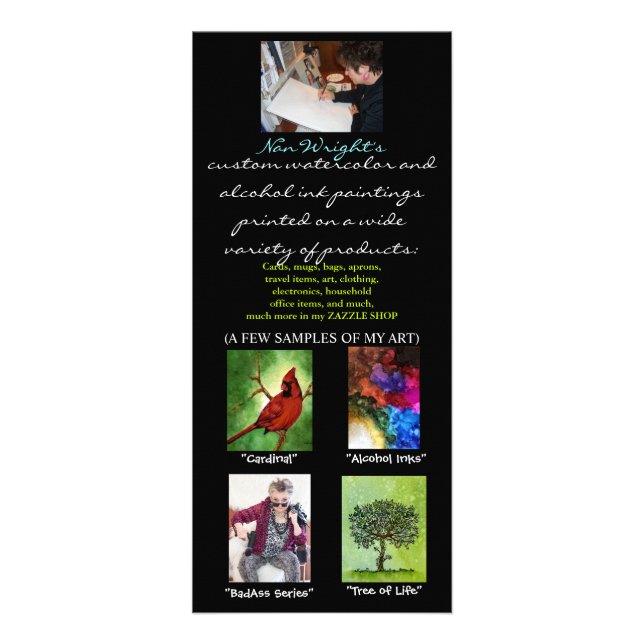 Nan's brochure Rack-kort Reklamkort (Framsidan)