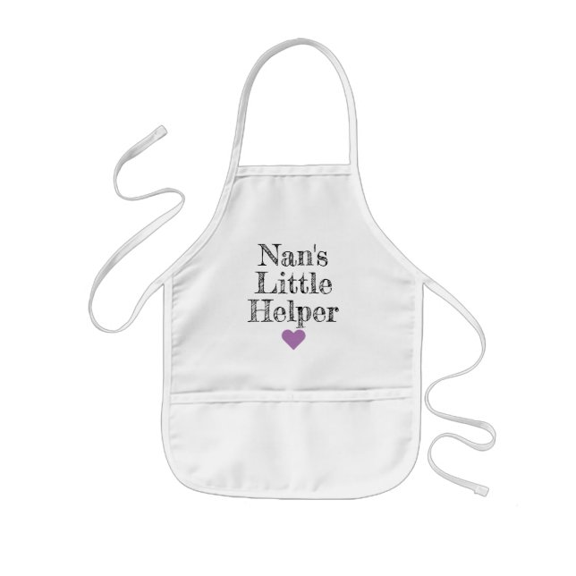 Nans lilla hjälpare Barnbarn Kids Apron Barnförkläde (Framsidan)