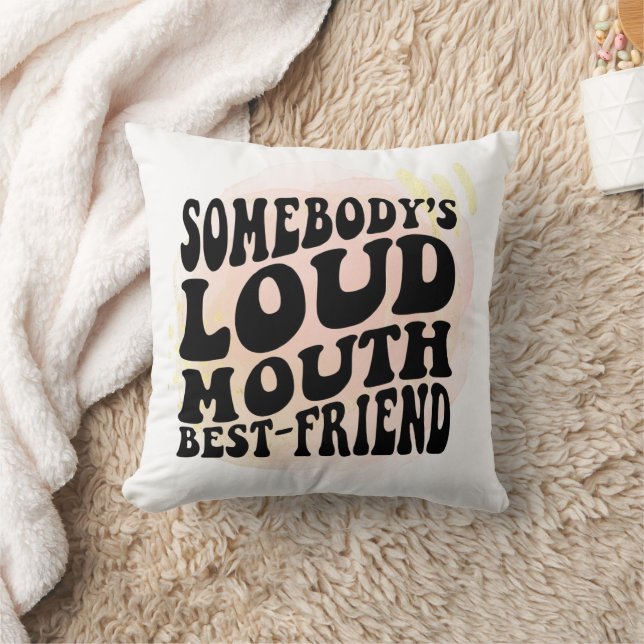 Nåns Loud Mouth Friend Kudde (Filt)
