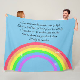 Nånstans över regnbågen fleecefilt