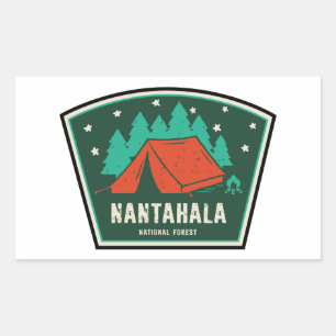 Nantahala National Forest Camping Rektangulärt Klistermärke