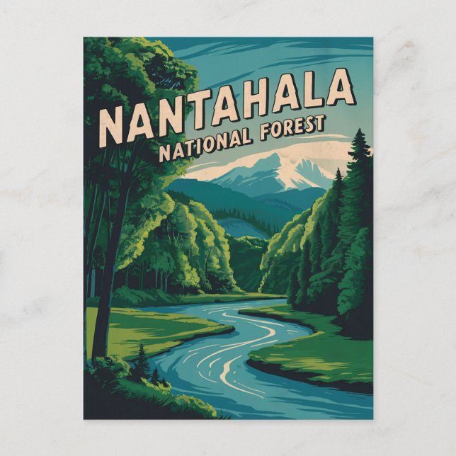 Nantahala National Forest Helg Vykort (Framsida)