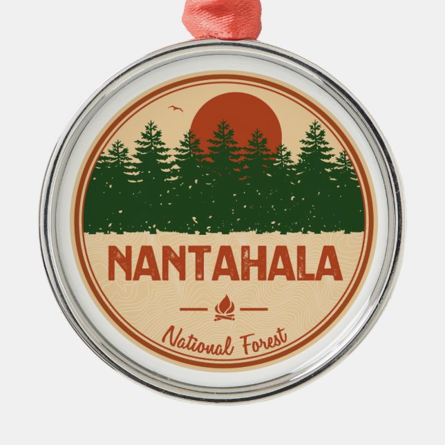 Nantahala National Forest Julgransprydnad Metall (Framsidan)