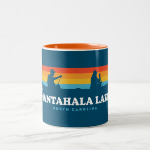 Nantahala Sjö North Carolina Canoe Två-Tonad Mugg