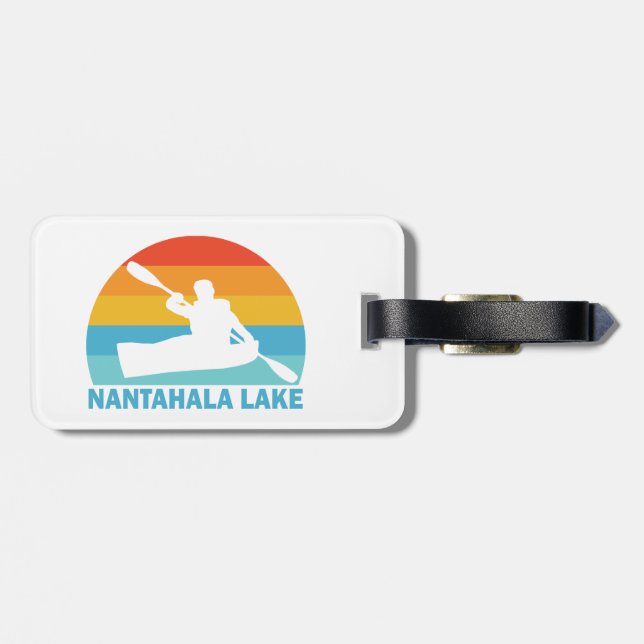 Nantahala Sjö North Carolina Kayak Bagagebricka (Baksida Vågrät)