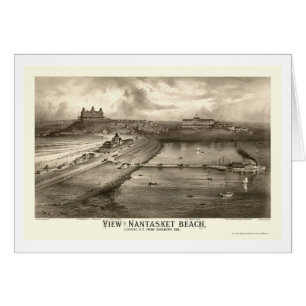 Nantasket strand, panorama- karta för MORSOR - Hälsningskort