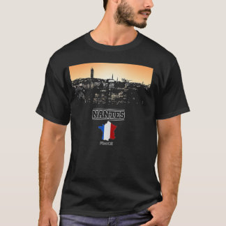 nantes frankrike skyline Vacation Souvenir City T Shirt