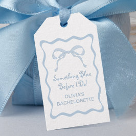Nånting Blue Bachelorette Party Favor Presentetikett