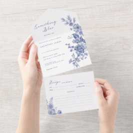 Nånting Blue Toile Fransk Blue Möhippa