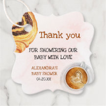 Nånting Sweet är Brewing Watercolor Baby Shower