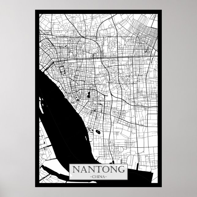 Nantong Kina Karta Poster (Framsidan)