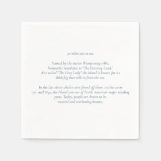 Nantucket 30 miles ut till Sea Cocktail Napkins Pappersservett