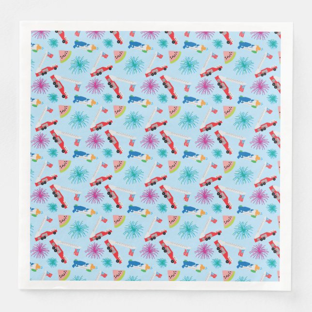 Nantucket 4:e juli Pappra blöjor Pappersservett (Framsida)