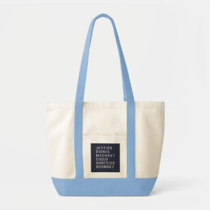 Nantucket Beaches Shopper Tote Bag Tygkasse